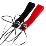 2 Stück modische Choker-Halsketten aus Samt mit Druckknopfverschluss im europäischen und amerikanischen Streetstyle, zufällige Farbauswahl, TERQ02