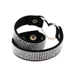 Japanische Harajuku-Strass-Herz-Punk-Halskette für Damen, zufällige Farbauswahl, TXXQ03