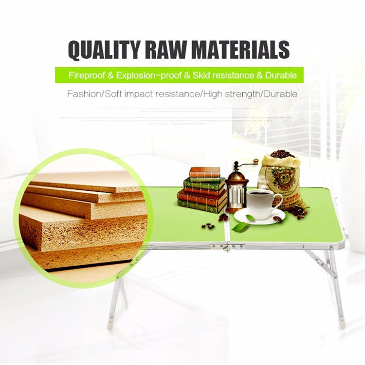 Plastikmatte verstellbarer tragbarer Laptop-Tisch Klappständer Computer-Lesetisch Betttablett, Plastikmatte, Plastikmatte (Holz), Plastikmatte (Saphirblau)