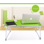 Plastikmatte verstellbarer tragbarer Laptop-Tisch Klappständer Computer-Lesetisch Betttablett, Plastikmatte, Plastikmatte (Holz), Plastikmatte (Saphirblau)