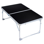 Plastikmatte verstellbarer tragbarer Laptop-Tisch Klappständer Computer-Lesetisch Betttablett, Plastikmatte, Plastikmatte (Holz), Plastikmatte (Saphirblau)
