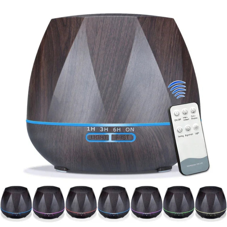 Pfirsichform Holzmaserung Fernbedienung Ultraschall Luftbefeuchter Aromatherapie-Gerät Automatischer Alkoholsprüher mit LED-Lichtern, Kapazität: 400 ml, AU-Stecker (helles Holz), Diamant dunkles Holz, Diamant helles Holz, Pfirsichform dunkles Holz...