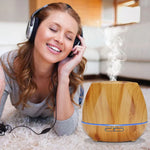 Pfirsichform Holzmaserung Fernbedienung Ultraschall Luftbefeuchter Aromatherapie-Gerät Automatischer Alkoholsprüher mit LED-Lichtern, Kapazität: 400 ml, AU-Stecker (helles Holz), Diamant dunkles Holz, Diamant helles Holz, Pfirsichform dunkles Holz...