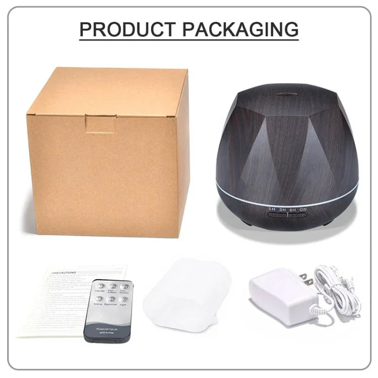 Pfirsichform Holzmaserung Fernbedienung Ultraschall Luftbefeuchter Aromatherapie-Gerät Automatischer Alkoholsprüher mit LED-Lichtern, Kapazität: 400 ml, AU-Stecker (helles Holz), Diamant dunkles Holz, Diamant helles Holz, Pfirsichform dunkles Holz...