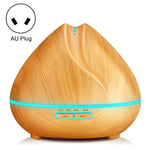 Pfirsichform Holzmaserung Fernbedienung Ultraschall Luftbefeuchter Aromatherapie-Gerät Automatischer Alkoholsprüher mit LED-Lichtern, Kapazität: 400 ml, AU-Stecker (helles Holz), Diamant dunkles Holz, Diamant helles Holz, Pfirsichform dunkles Holz...