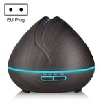 Peach Shape Wood Grain Remote Control Ultrasonic Humidifier Aromatherapy Machine Automatic Alcohol Sprayer with LED Lights, Capacity: 400mL, EU Plug (Dark Wood Color), Diamond Dark Wood Color, Diamond Light Wood Color, Peach Shape Dark Wood Color