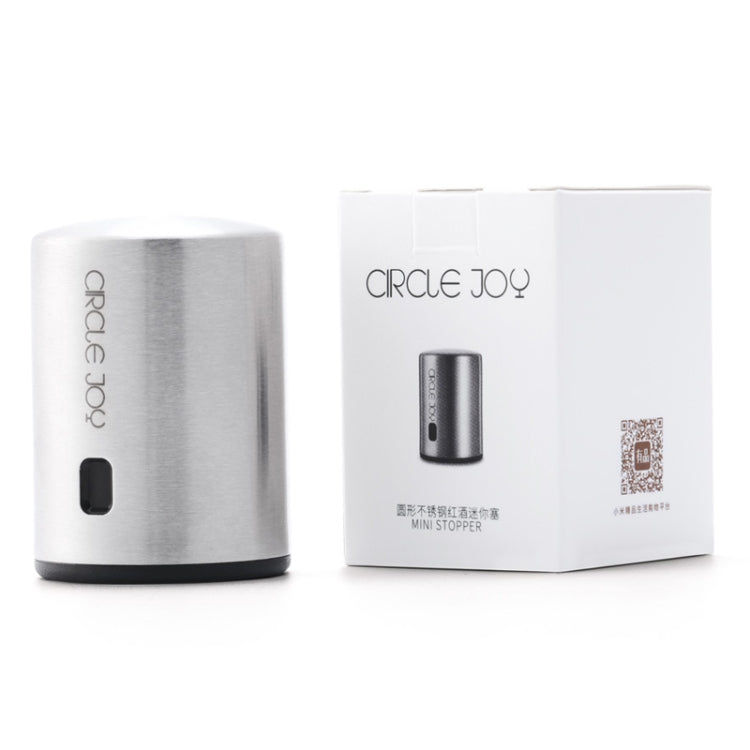 Original Xiaomi Youpin Circle Joy Edelstahl Vakuum-Memory Weinstopfen, Weinstopfen