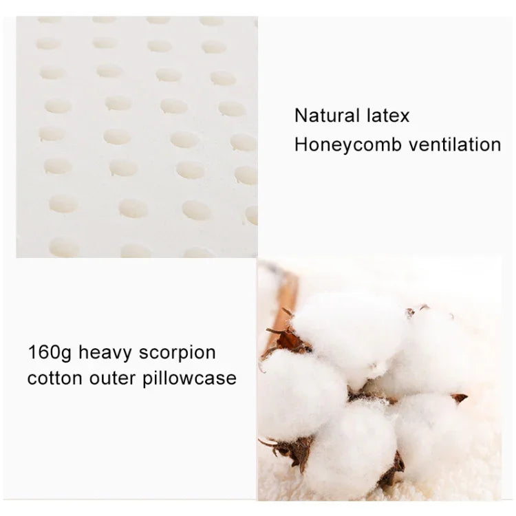 Original Xiaomi Youpin 8H Z2 Naturlatex Kissen Weich Atmungsaktiv Wirbelsäulenschutz Massage Pflege Kissen mit Baumwollkissenbezug