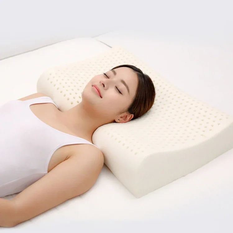 Original Xiaomi Youpin 8H Z2 Naturlatex Kissen Weich Atmungsaktiv Wirbelsäulenschutz Massage Pflege Kissen mit Baumwollkissenbezug