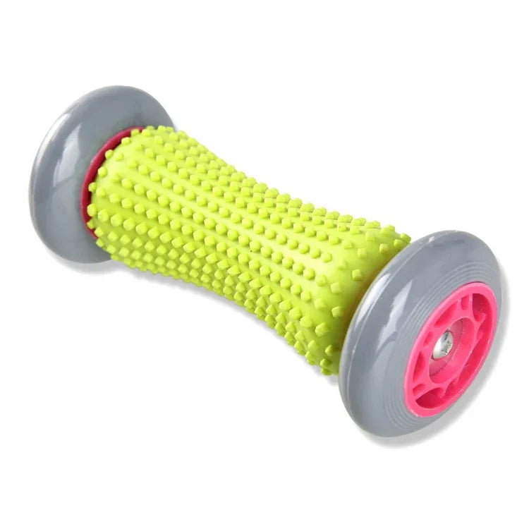 Yoga-Gesundheitsrad für Nacken, Lendenwirbelsäule, Beine, Hände, Füße, Massagerad, zufällige Farbauswahl, Länge: 17 cm