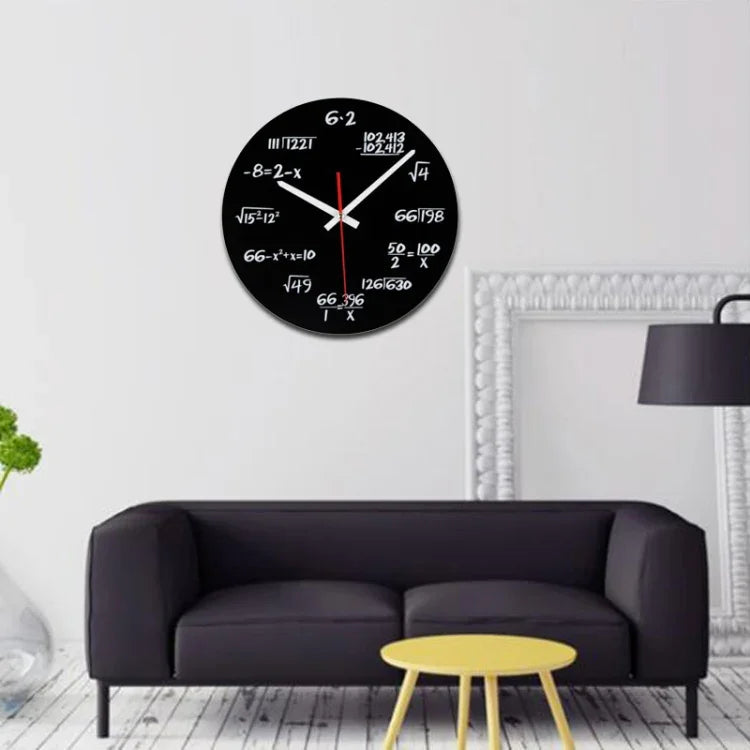 Kreative Acryl Wohnzimmer Dekorative Mathematische Formel Wanduhr