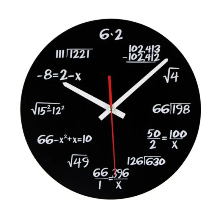 Kreative Acryl Wohnzimmer Dekorative Mathematische Formel Wanduhr