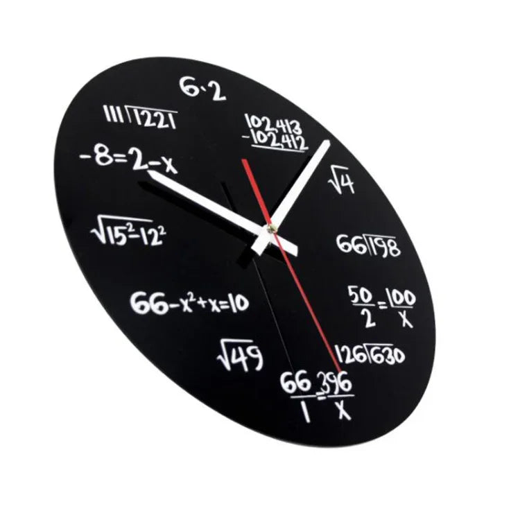 Kreative Acryl Wohnzimmer Dekorative Mathematische Formel Wanduhr
