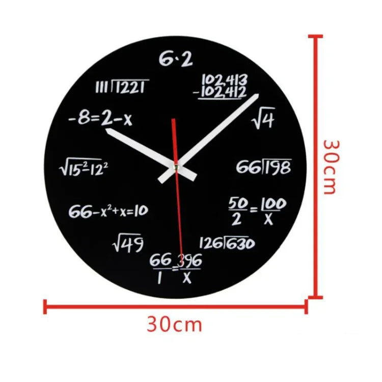 Kreative Acryl Wohnzimmer Dekorative Mathematische Formel Wanduhr