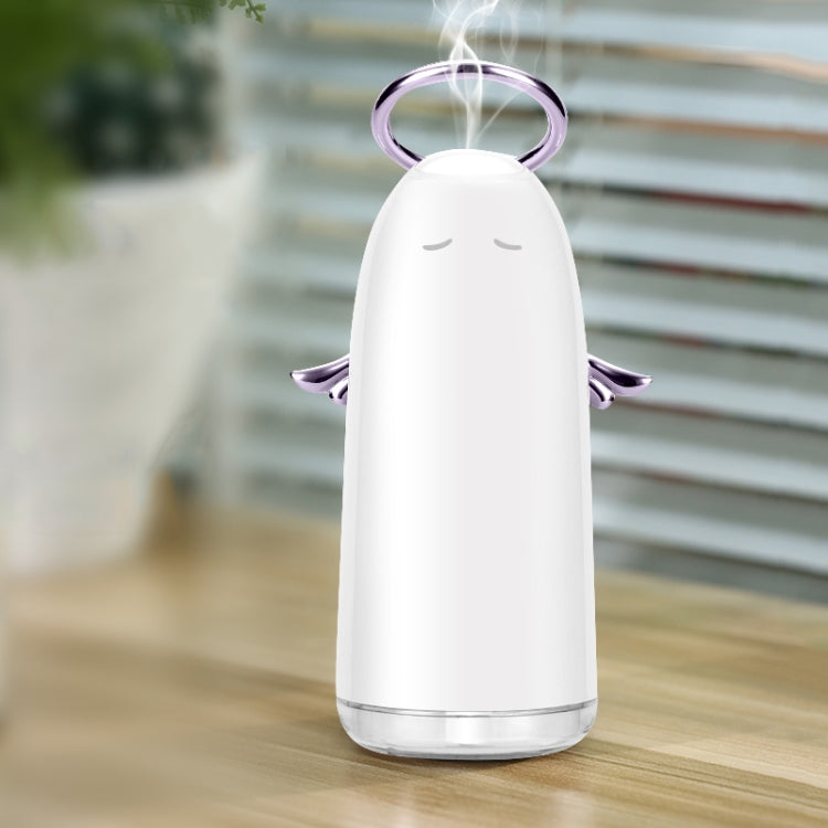 TSHM0 Mini Angel Luftbefeuchter mit Vernebelung und farbigen Nachtlichtern, Wassertankkapazität: 230 ml