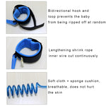 Kinder-Sicherheitsgeschirr Kind Leine Anti-Verlust Handgelenk-Verbindung Zugseil Anti-Verlust-Armband, Länge: 2m, 2m Orange, 2m Blau