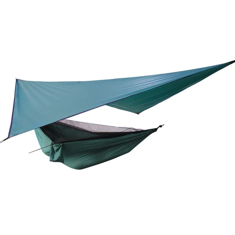 Outdoor Wetterfestes Moskitonetz Hängematten-Hintergrund-Set, 360x290cm Seegrün