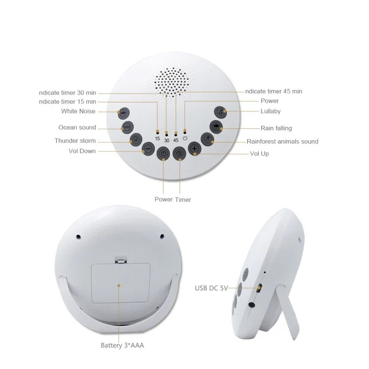 White Noise Schlafhilfe Baby Schlaf Weinen Beruhiger, MY-511S