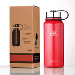 610ml Outdoor Vakuum-Edelstahl-Wärmeisolierbecher Tragbare Sportflasche mit großem Fassungsvermögen, 610ml