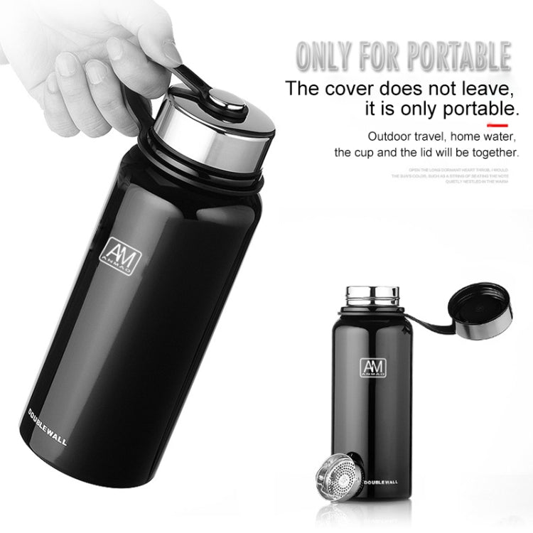 610ml Outdoor Vakuum-Edelstahl-Wärmeisolierbecher Tragbare Sportflasche mit großem Fassungsvermögen, 610ml