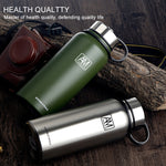 610ml Outdoor Vakuum-Edelstahl-Wärmeisolierbecher Tragbare Sportflasche mit großem Fassungsvermögen, 610ml