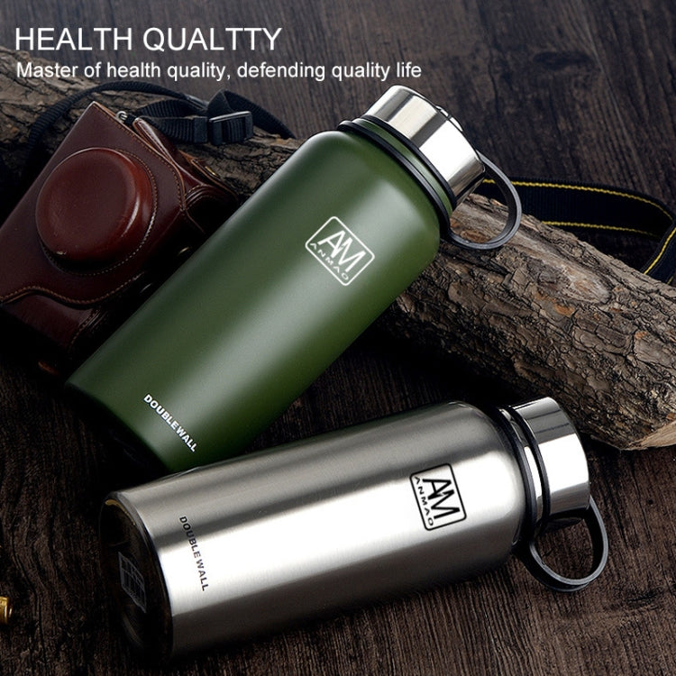 610ml Outdoor Vakuum-Edelstahl-Wärmeisolierbecher Tragbare Sportflasche mit großem Fassungsvermögen, 610ml
