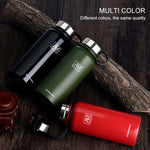 610ml Outdoor Vakuum-Edelstahl-Wärmeisolierbecher Tragbare Sportflasche mit großem Fassungsvermögen, 610ml