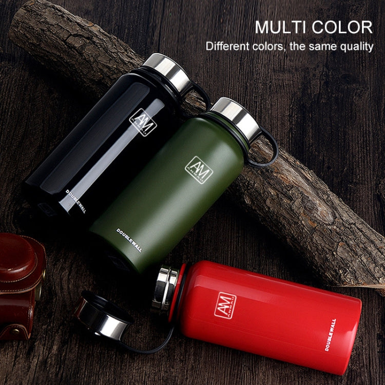 610ml Outdoor Vakuum-Edelstahl-Wärmeisolierbecher Tragbare Sportflasche mit großem Fassungsvermögen, 610ml
