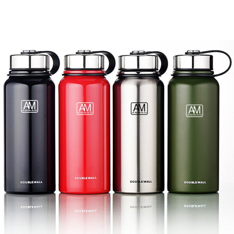 610ml Outdoor Vakuum-Edelstahl-Wärmeisolierbecher Tragbare Sportflasche mit großem Fassungsvermögen, 610ml