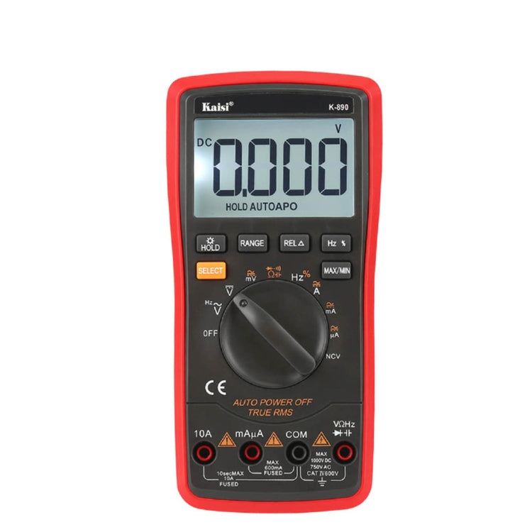 Kaisi K-890 Professionelles LCD Digitalmultimeter Elektrisches Hand-Multimeter Tester