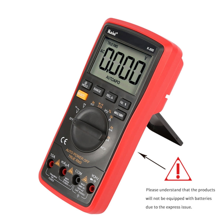 Kaisi K-890 Professionelles LCD Digitalmultimeter Elektrisches Hand-Multimeter Tester