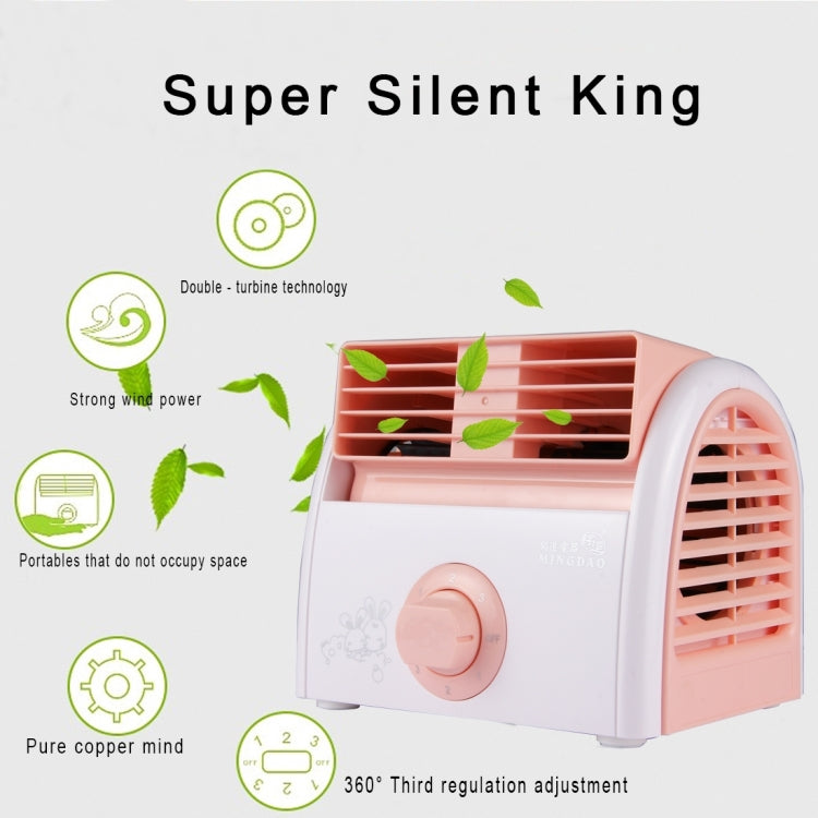 30W Turbinen-Blattloser Mini Desktop Leiser Ventilator für Wohnheim / Schlafzimmer / Wohnzimmer / Büro, 3 Geschwindigkeitsmodi, AC 220V