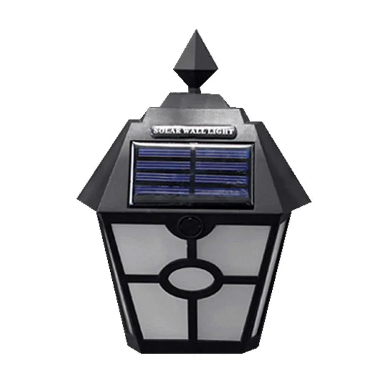 Solar Retro Hexagonale LED Wandleuchte Außenleuchte Sensorsteuerung Landschaftsleuchte