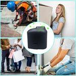 Tragbarer Kreativer Hängender Taillen-USB-Ventilator mit Drei Einstellbaren Windgeschwindigkeiten, Schwarz, Grau
