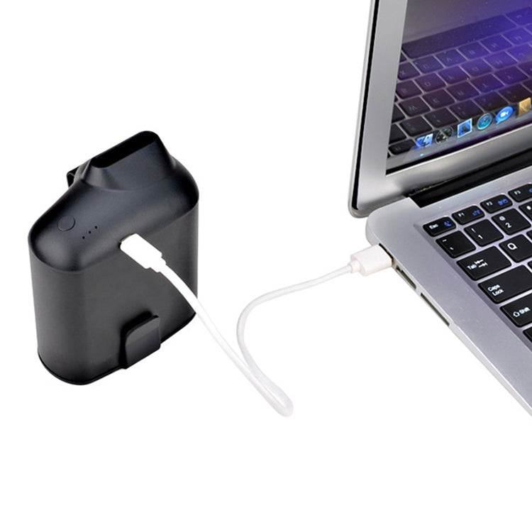 Tragbarer Kreativer Hängender Taillen-USB-Ventilator mit Drei Einstellbaren Windgeschwindigkeiten, Schwarz, Grau