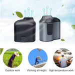 Tragbarer Kreativer Hängender Taillen-USB-Ventilator mit Drei Einstellbaren Windgeschwindigkeiten, Schwarz, Grau