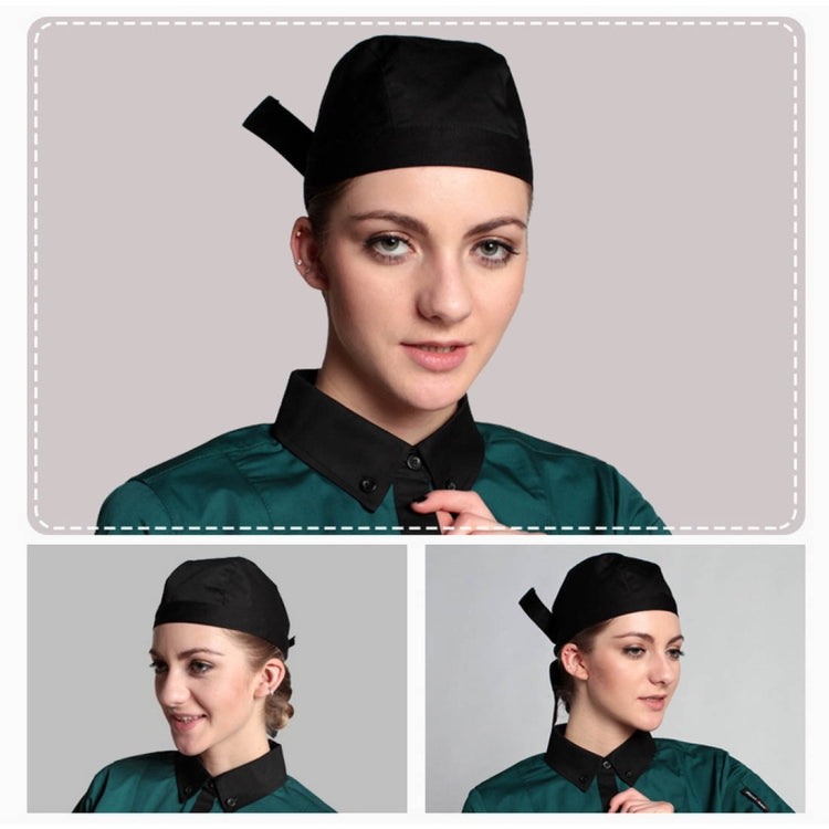 Einfacher Stil Unisex Koch Kellner Arbeitsmütze Piratenhut Turbanmütze, Turbanmütze 2, Turbanmütze Rot, Turbanmütze Schwarz, Turbanmütze gestreift, Turbanmütze1
