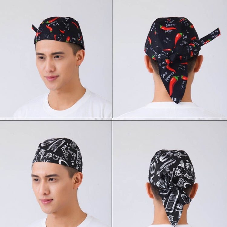 Einfacher Stil Unisex Koch Kellner Arbeitsmütze Piratenhut Turbanmütze, Turbanmütze 2, Turbanmütze Rot, Turbanmütze Schwarz, Turbanmütze gestreift, Turbanmütze1