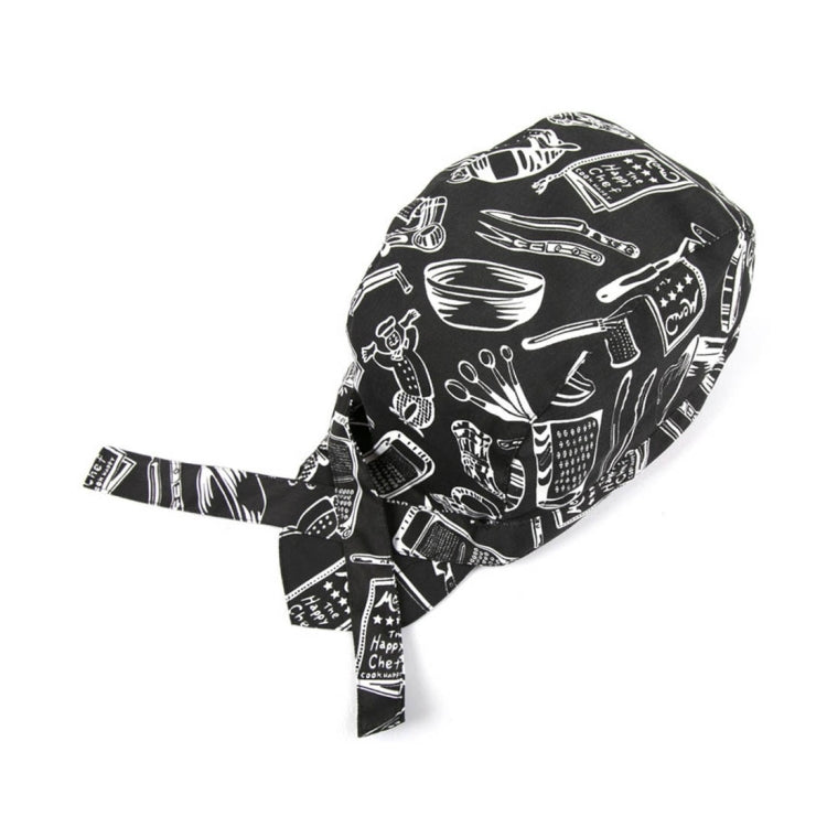 Einfacher Stil Unisex Koch Kellner Arbeitsmütze Piratenhut Turbanmütze, Turbanmütze 2, Turbanmütze Rot, Turbanmütze Schwarz, Turbanmütze gestreift, Turbanmütze1