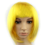 Party Cosplay Kopfbedeckung Gerade Kurze PET Perücken für Damen (Lavendel)