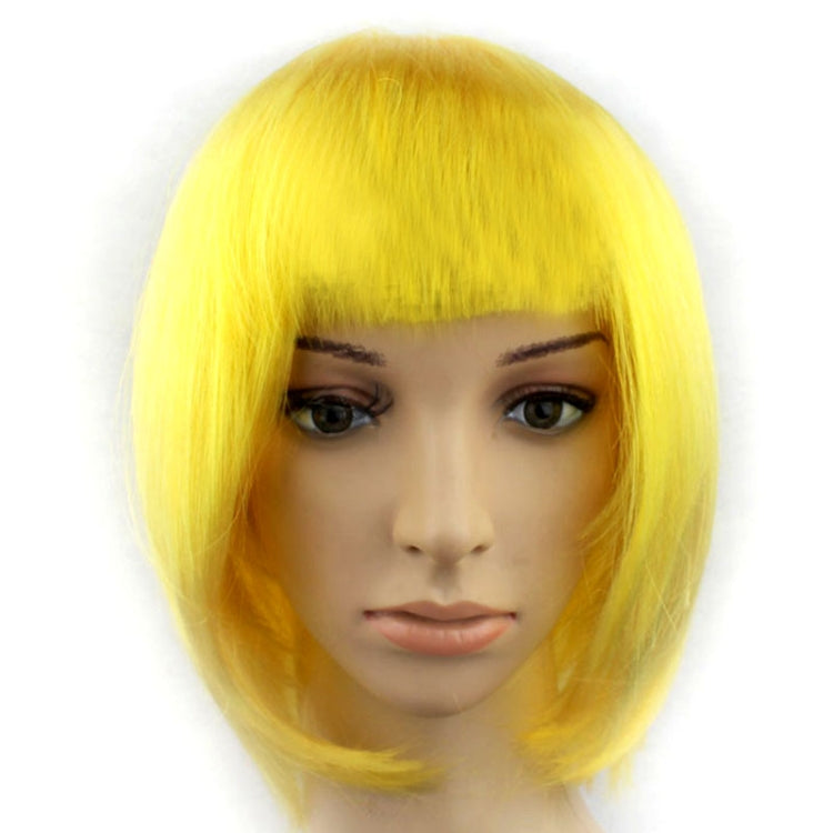 Party Cosplay Kopfbedeckung Gerade Kurze PET Perücken für Damen (Lavendel)