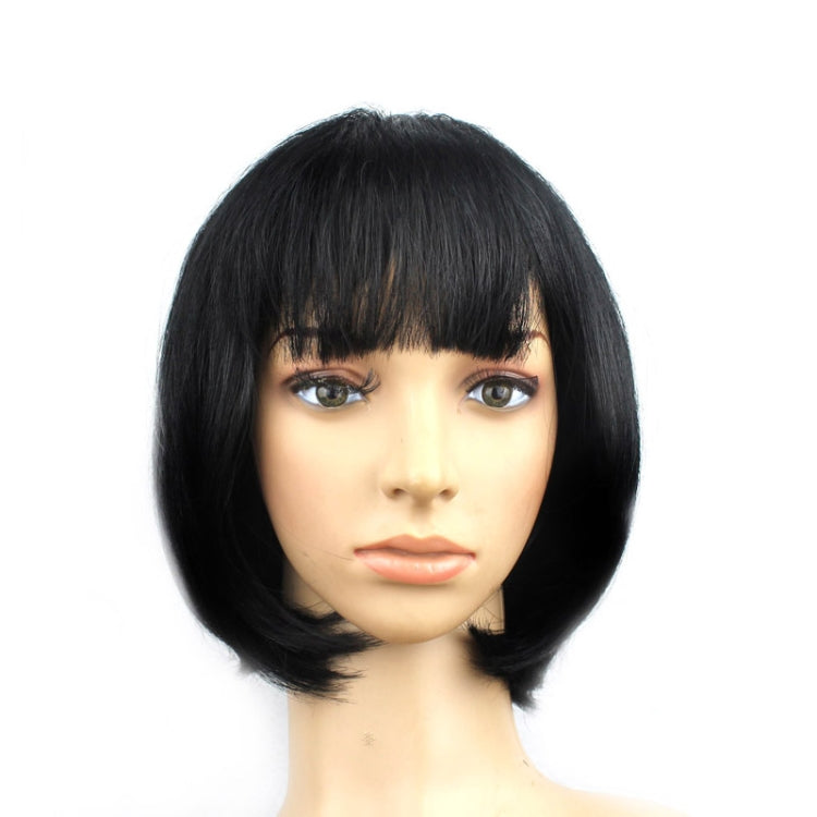 Party Cosplay Kopfbedeckung Gerade Kurze PET Perücken für Damen (Lavendel)