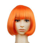 Party Cosplay Kopfbedeckung Gerade Kurze PET Perücken für Damen (Lavendel)