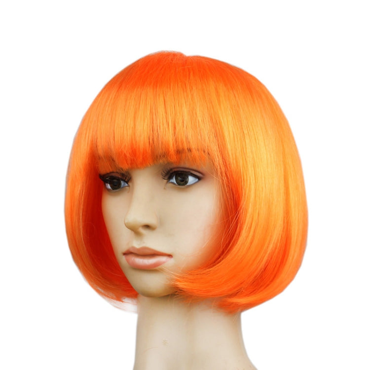 Party Cosplay Kopfbedeckung Gerade Kurze PET Perücken für Damen (Lavendel)