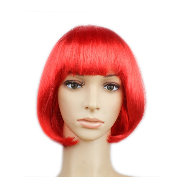 Party Cosplay Kopfbedeckung Gerade Kurze PET Perücken für Damen (Lavendel)