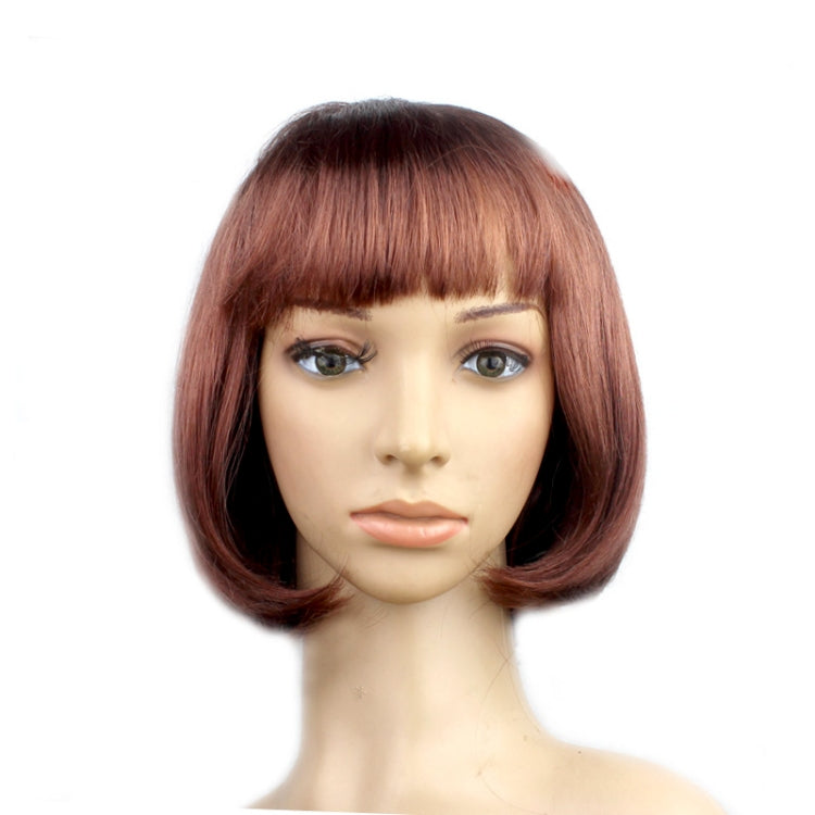 Party Cosplay Kopfbedeckung Gerade Kurze PET Perücken für Damen (Lavendel)