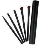 5-teiliges Set mit Griffen für Augen-Make-up und Aluminiumhülse