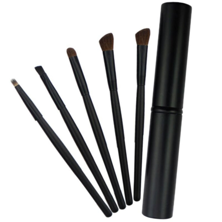 5-teiliges Set mit Griffen für Augen-Make-up und Aluminiumhülse
