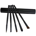 5-teiliges Set mit Griffen für Augen-Make-up und Aluminiumhülse