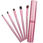 5-teiliges Set mit Griffen für Augen-Make-up und Aluminiumhülse